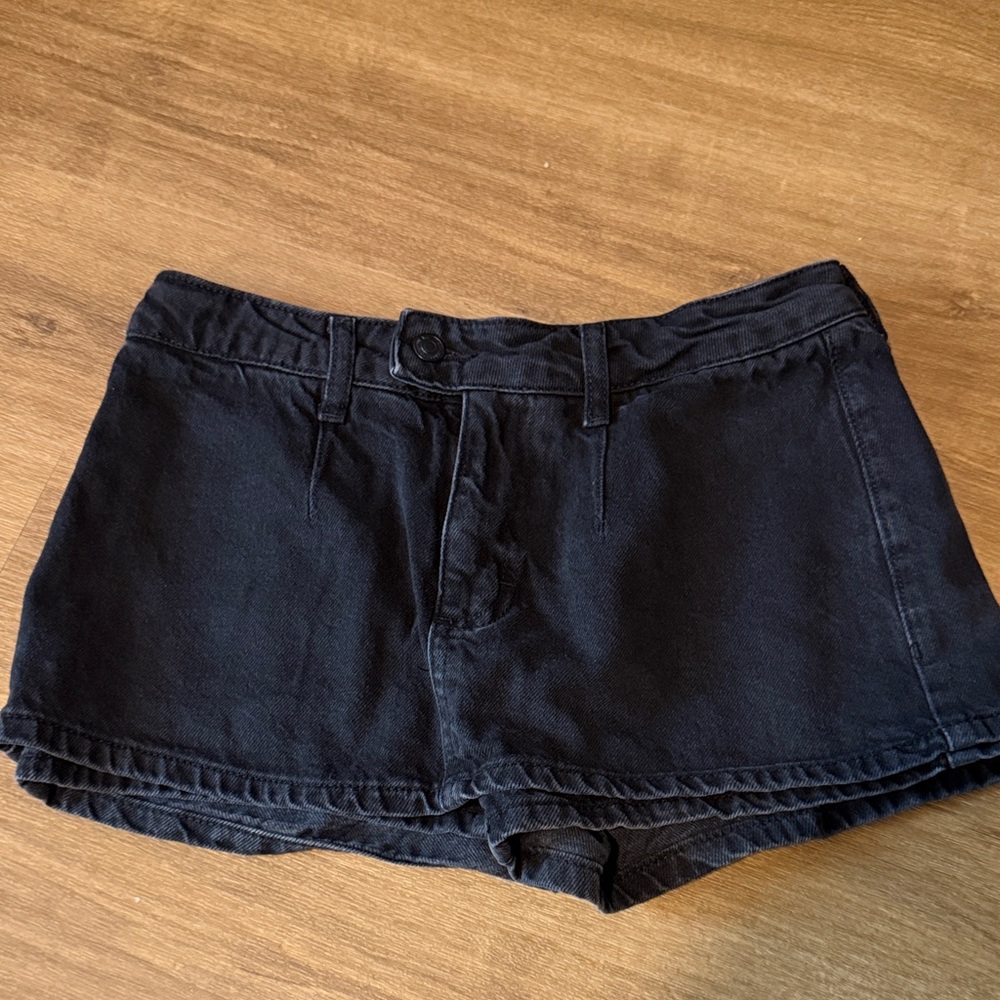We The Free Black Jean Skort